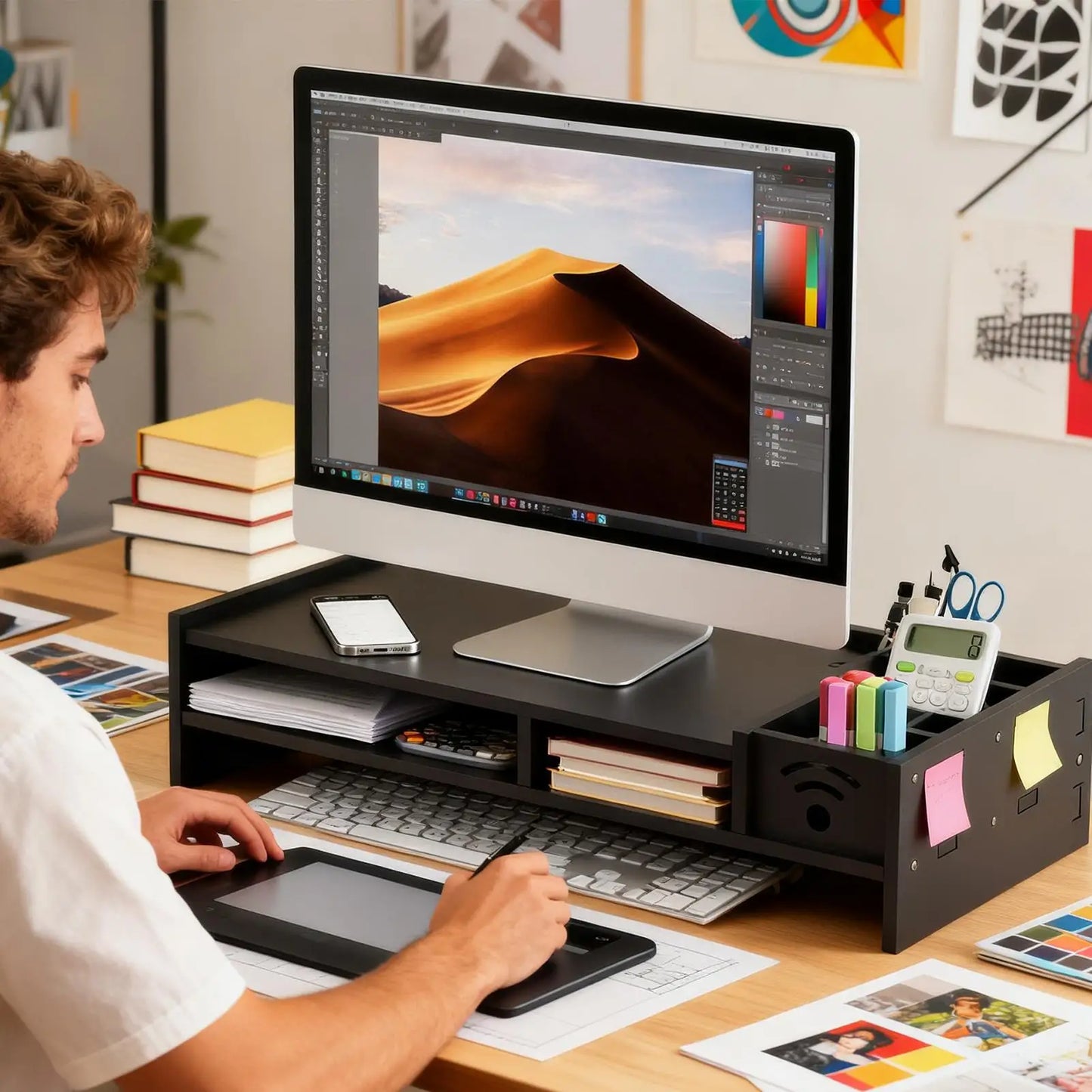 Computer Stand with Storage